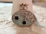 Turkish Designer Emerald and Mint Green Oval Clutch
