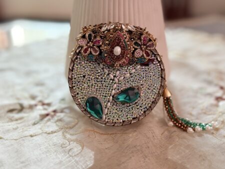 Turkish Luxury Emerald Green Stone Clutch